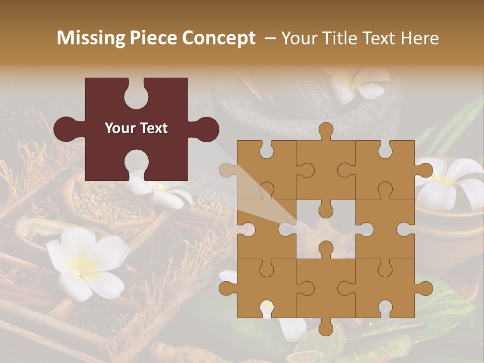 Spa Flowers PowerPoint Template