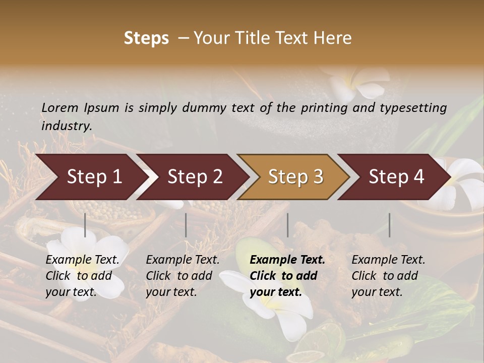 Spa Flowers PowerPoint Template