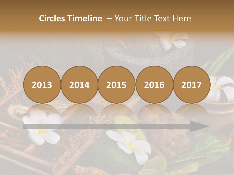 Spa Flowers PowerPoint Template