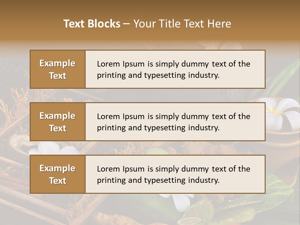 Spa Flowers PowerPoint Template