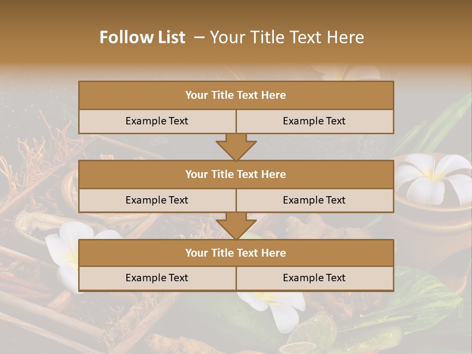 Spa Flowers PowerPoint Template