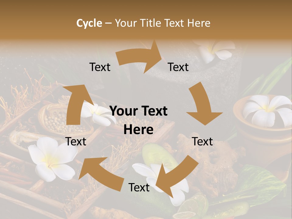 Spa Flowers PowerPoint Template