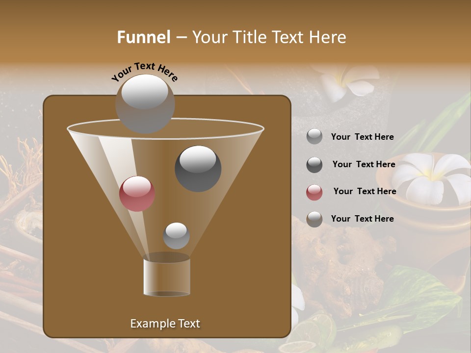 Spa Flowers PowerPoint Template