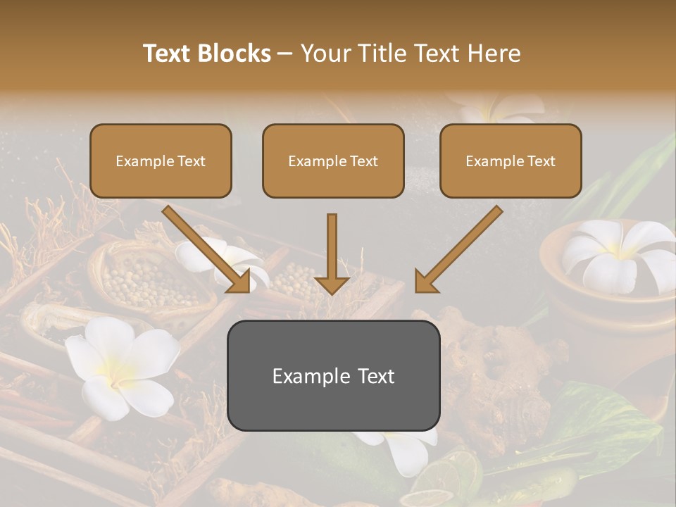 Spa Flowers PowerPoint Template