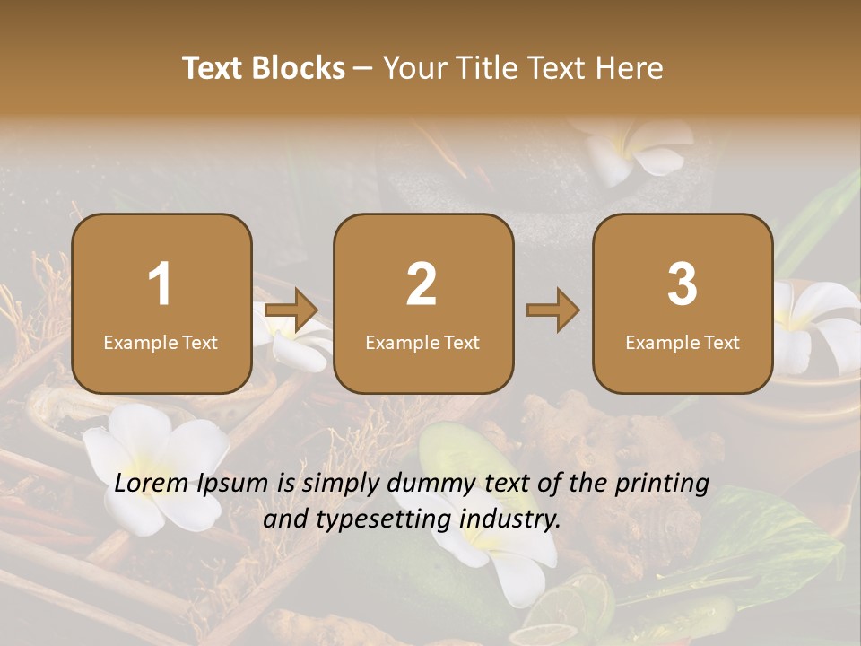 Spa Flowers PowerPoint Template