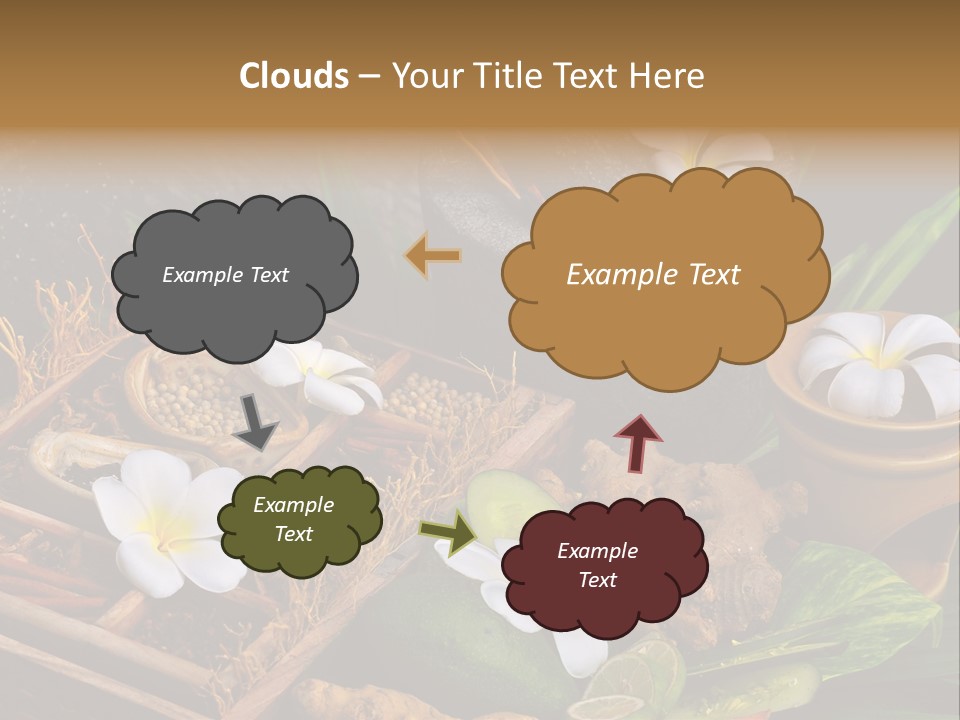 Spa Flowers PowerPoint Template