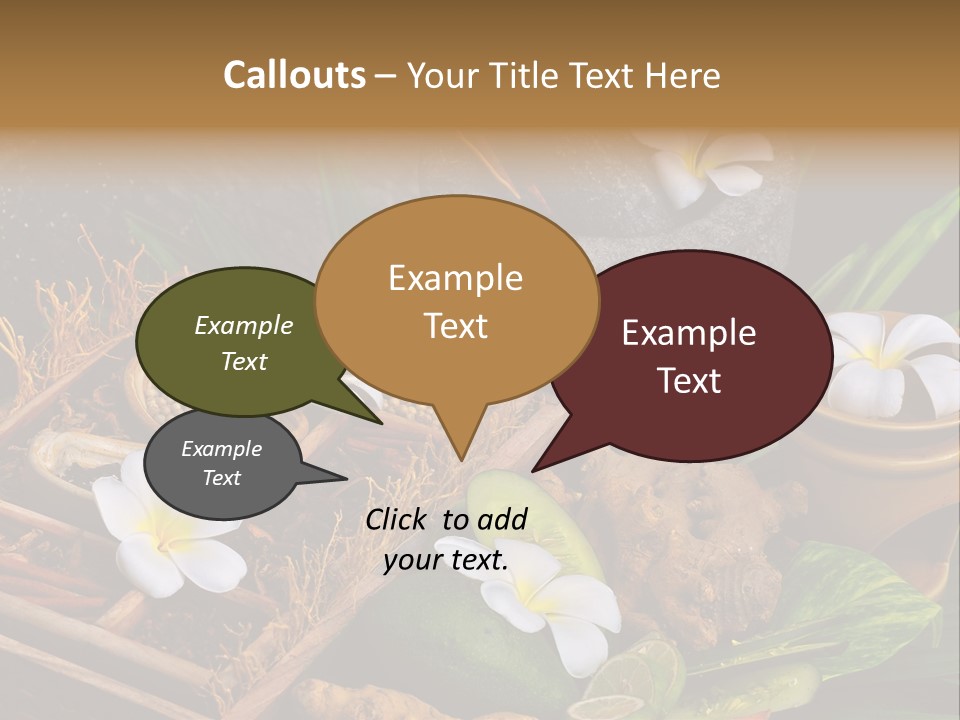 Spa Flowers PowerPoint Template