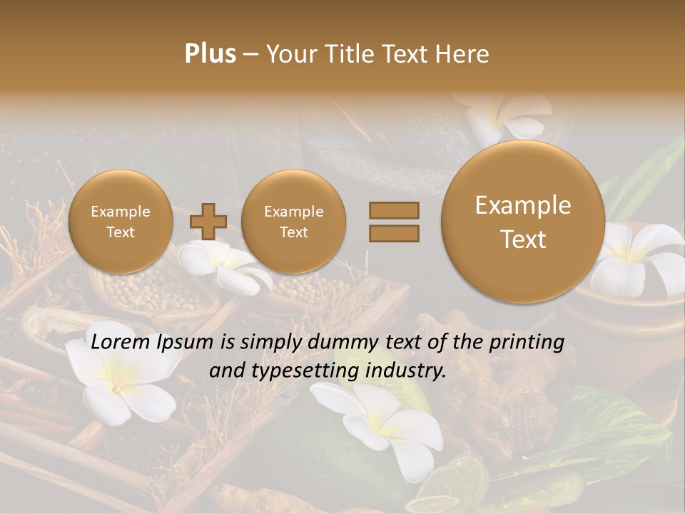 Spa Flowers PowerPoint Template