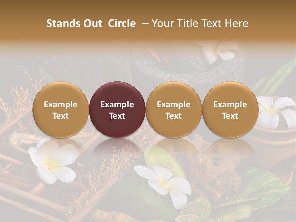 Spa Flowers PowerPoint Template