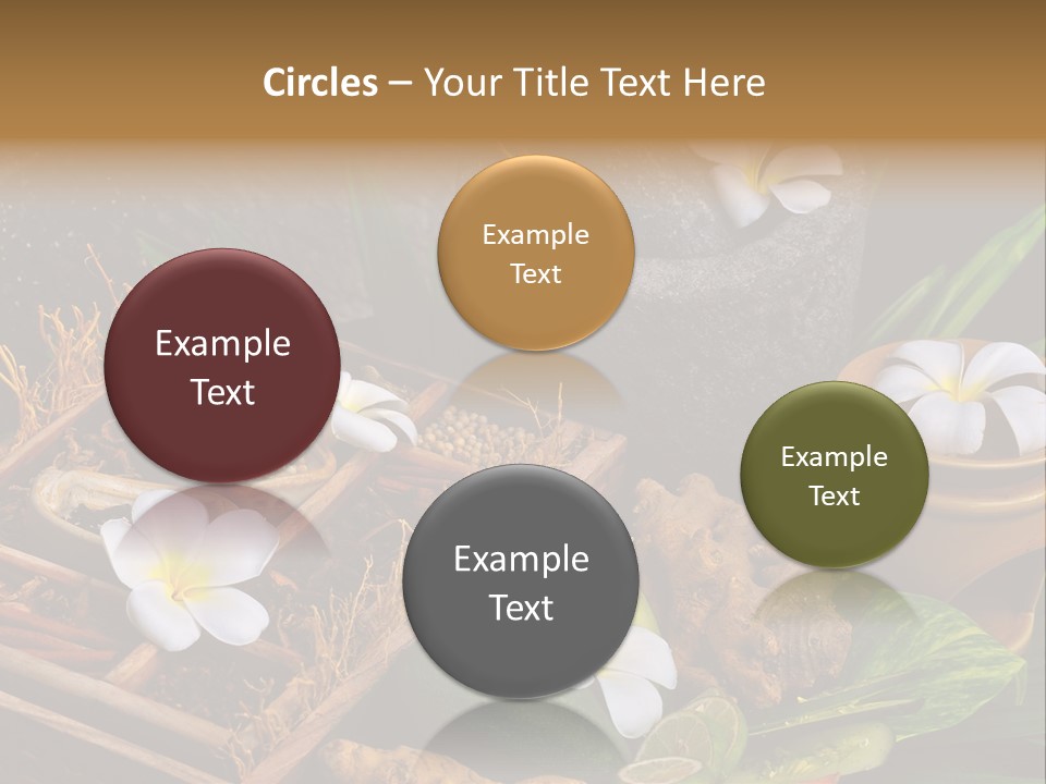 Spa Flowers PowerPoint Template