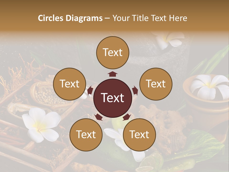 Spa Flowers PowerPoint Template