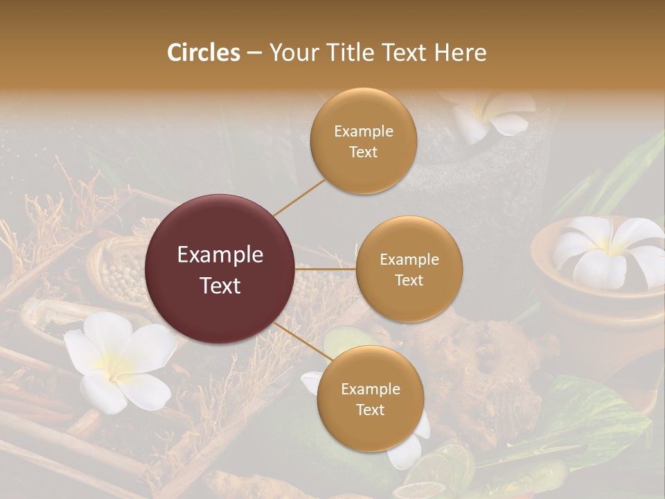 Spa Flowers PowerPoint Template