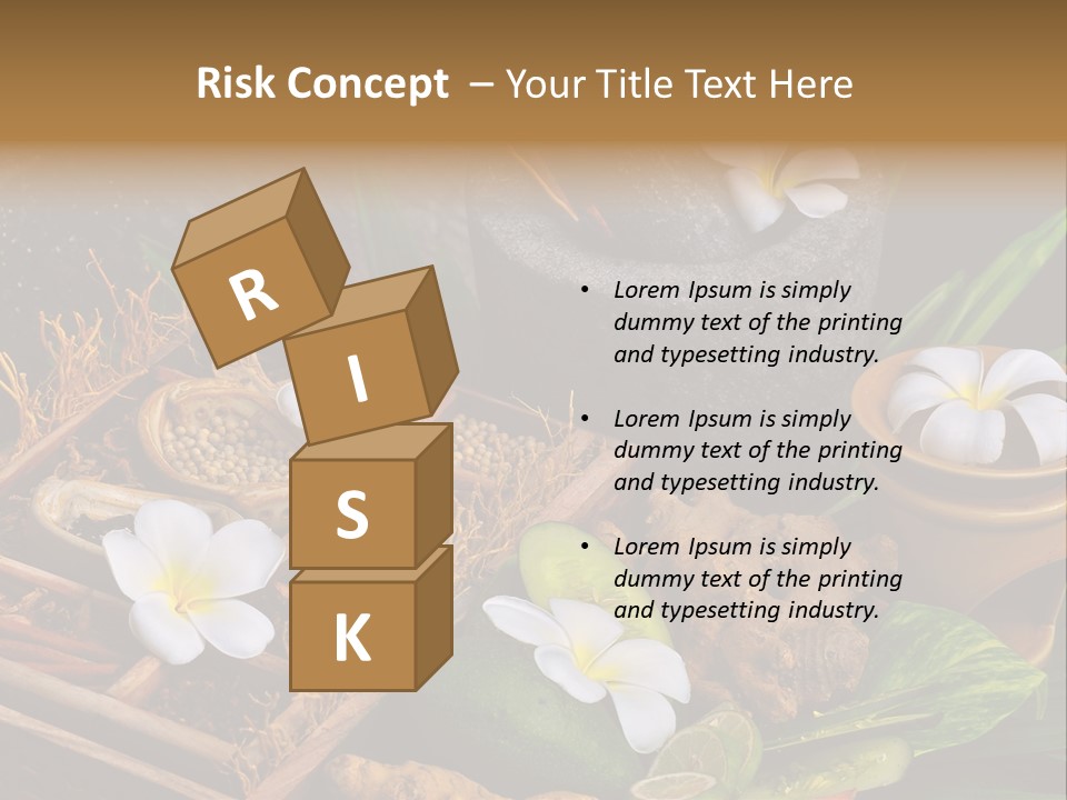 Spa Flowers PowerPoint Template