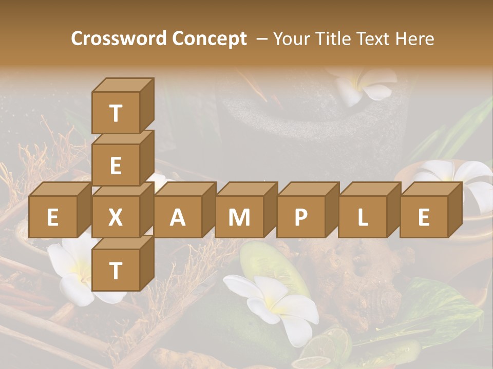 Spa Flowers PowerPoint Template