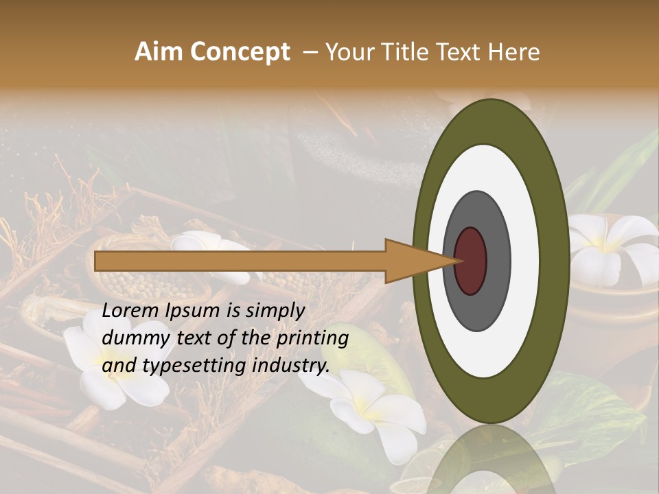 Spa Flowers PowerPoint Template