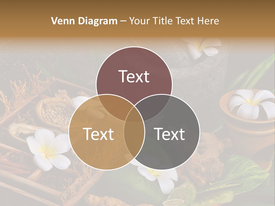 Spa Flowers PowerPoint Template
