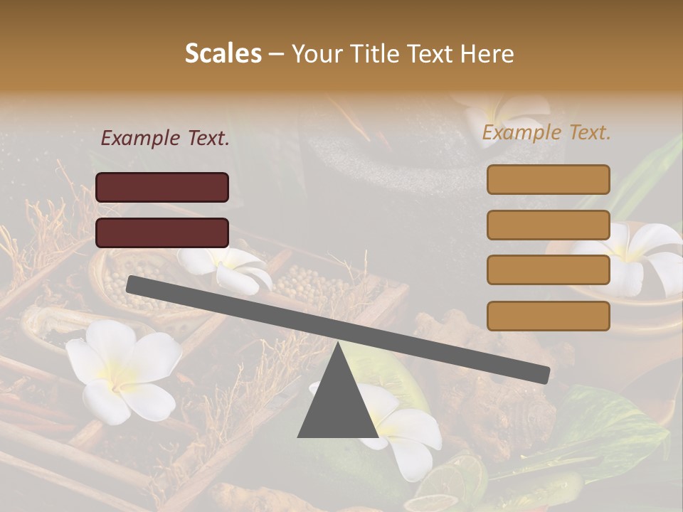 Spa Flowers PowerPoint Template