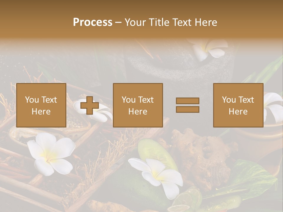 Spa Flowers PowerPoint Template