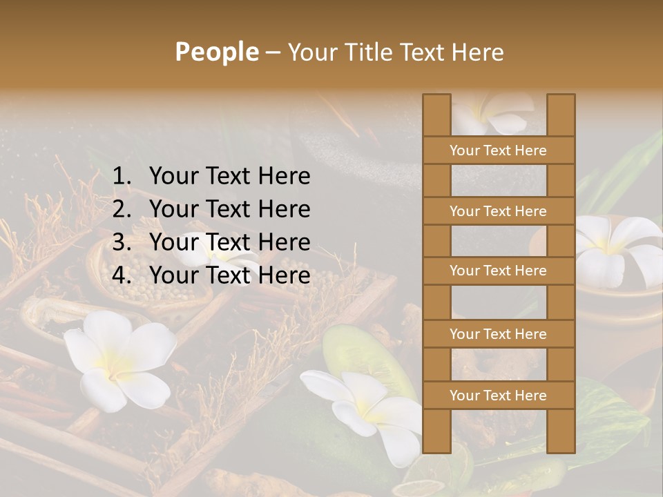 Spa Flowers PowerPoint Template