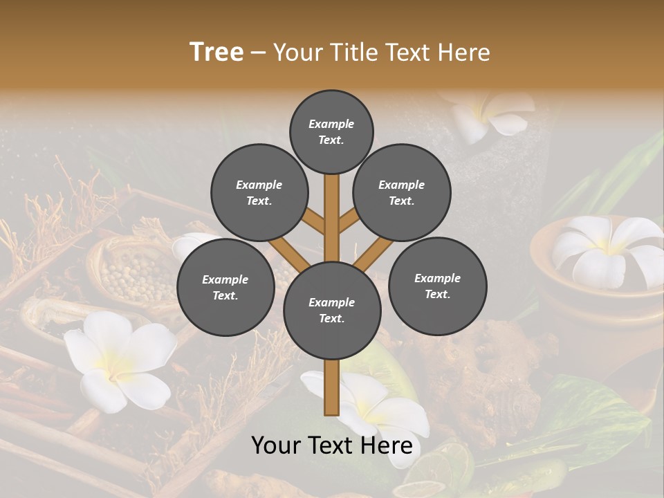 Spa Flowers PowerPoint Template