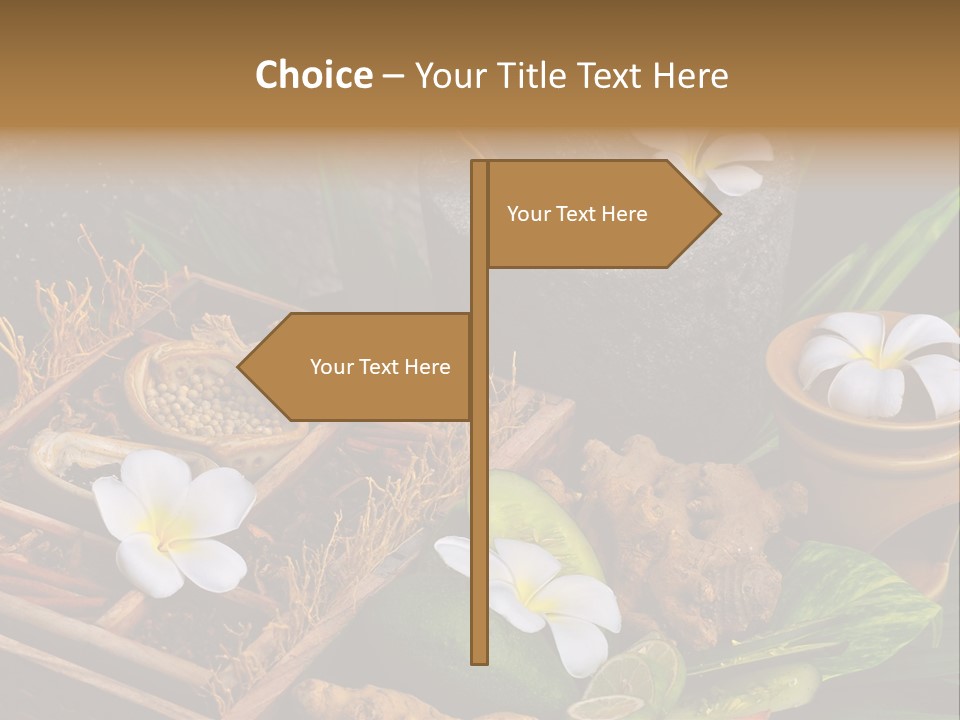 Spa Flowers PowerPoint Template