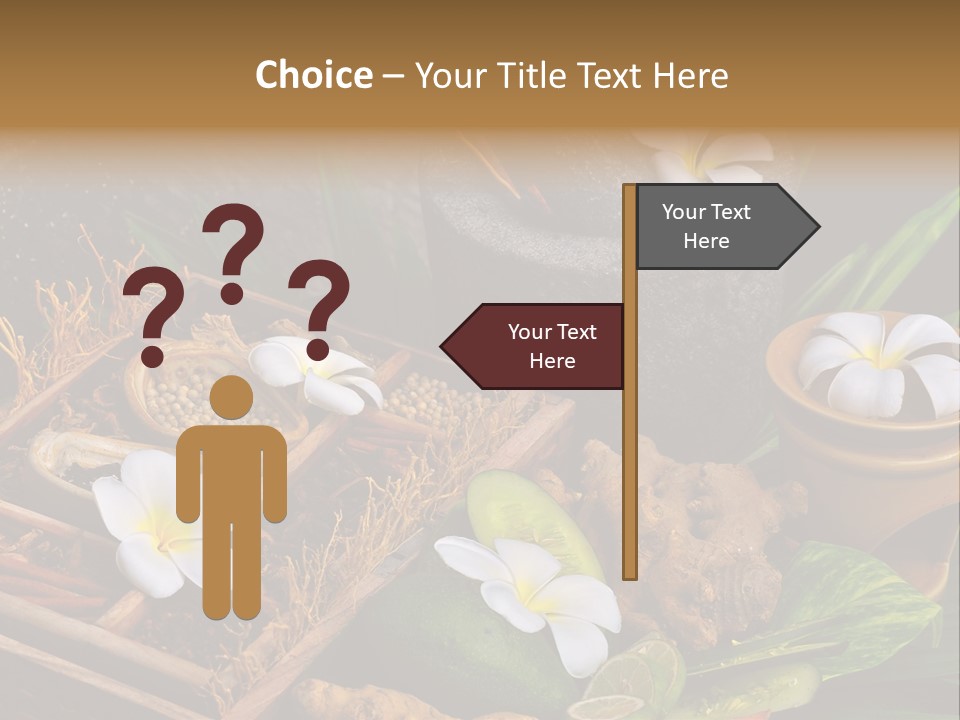 Spa Flowers PowerPoint Template