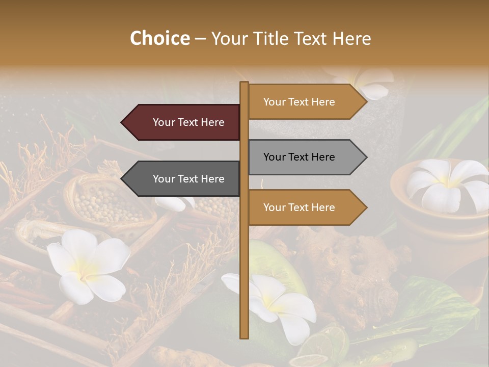 Spa Flowers PowerPoint Template