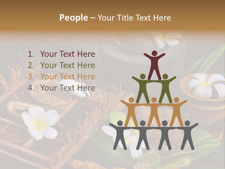 Spa Flowers PowerPoint Template