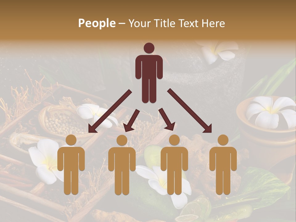 Spa Flowers PowerPoint Template