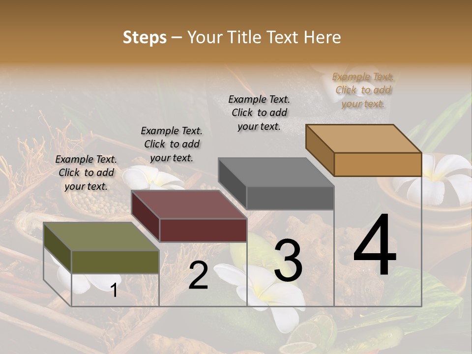 Spa Flowers PowerPoint Template