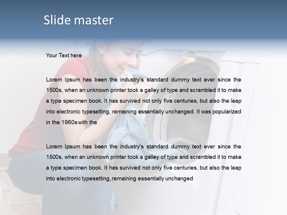 Smelling Laundry PowerPoint Template