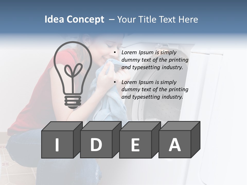 Smelling Laundry PowerPoint Template