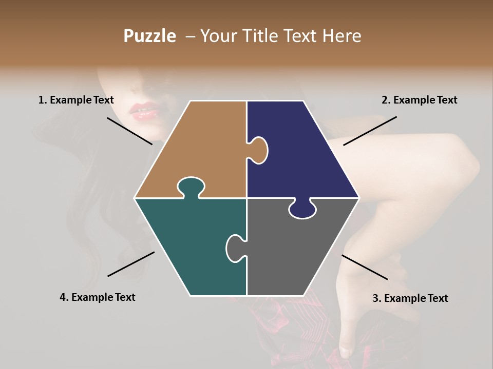 Hair Clip Extensions For Black Women PowerPoint Template