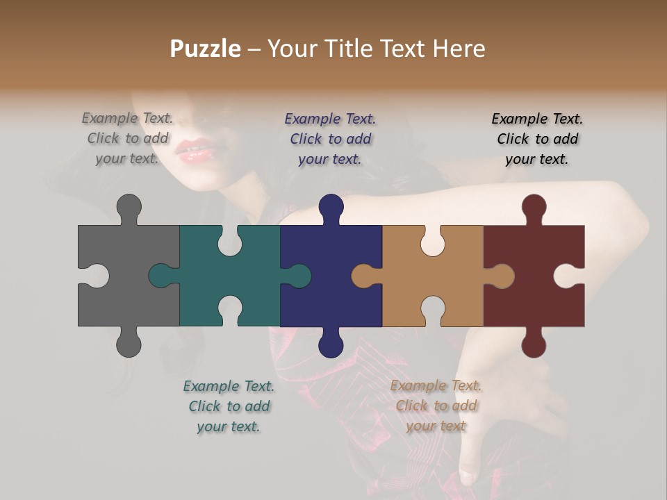 Hair Clip Extensions For Black Women PowerPoint Template