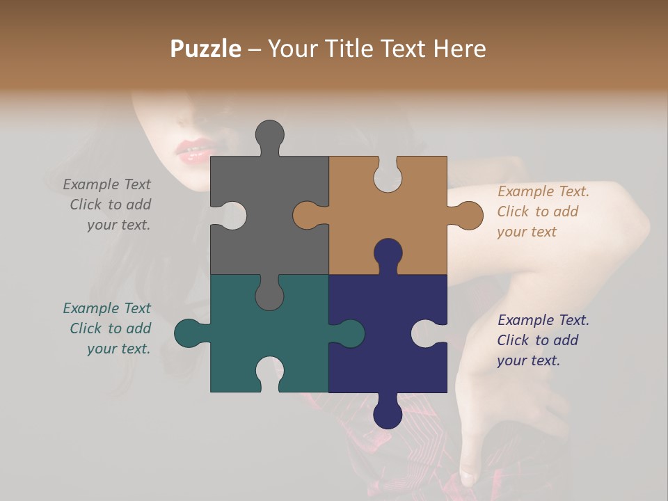 Hair Clip Extensions For Black Women PowerPoint Template