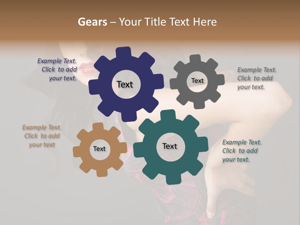 Hair Clip Extensions For Black Women PowerPoint Template