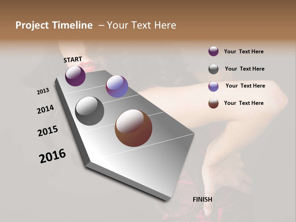 Hair Clip Extensions For Black Women PowerPoint Template