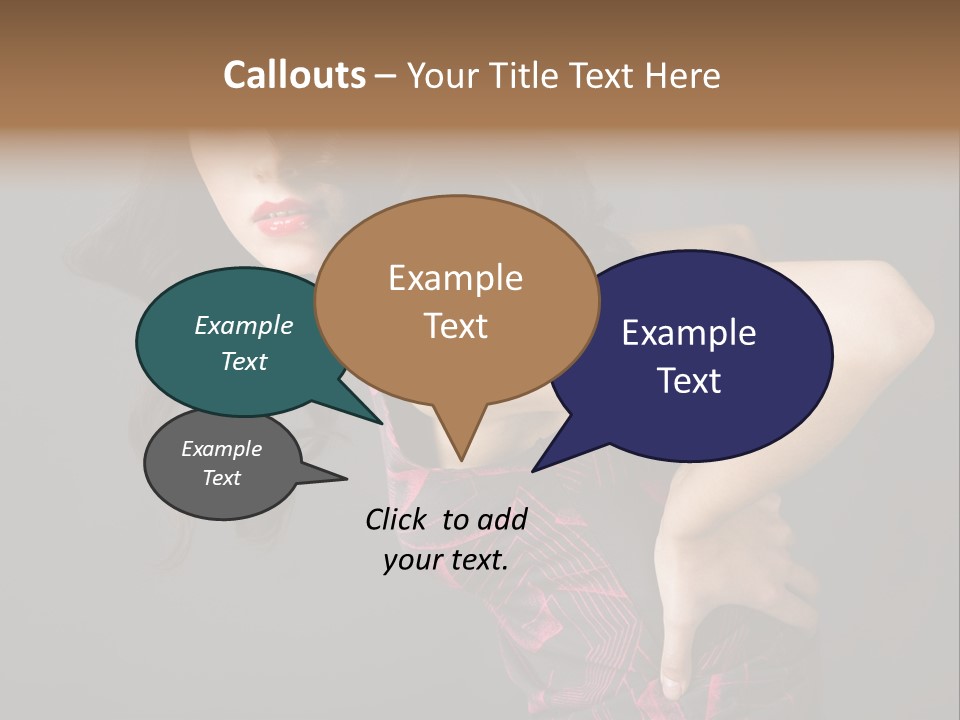 Hair Clip Extensions For Black Women PowerPoint Template