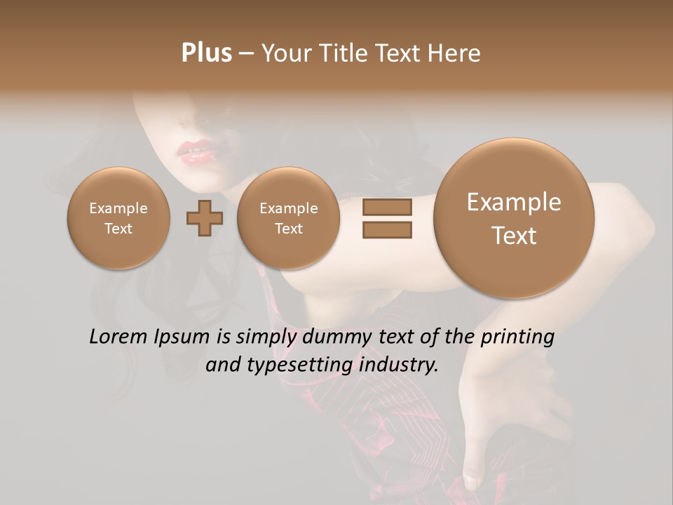 Hair Clip Extensions For Black Women PowerPoint Template