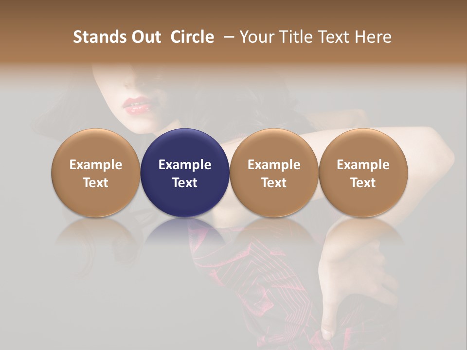 Hair Clip Extensions For Black Women PowerPoint Template