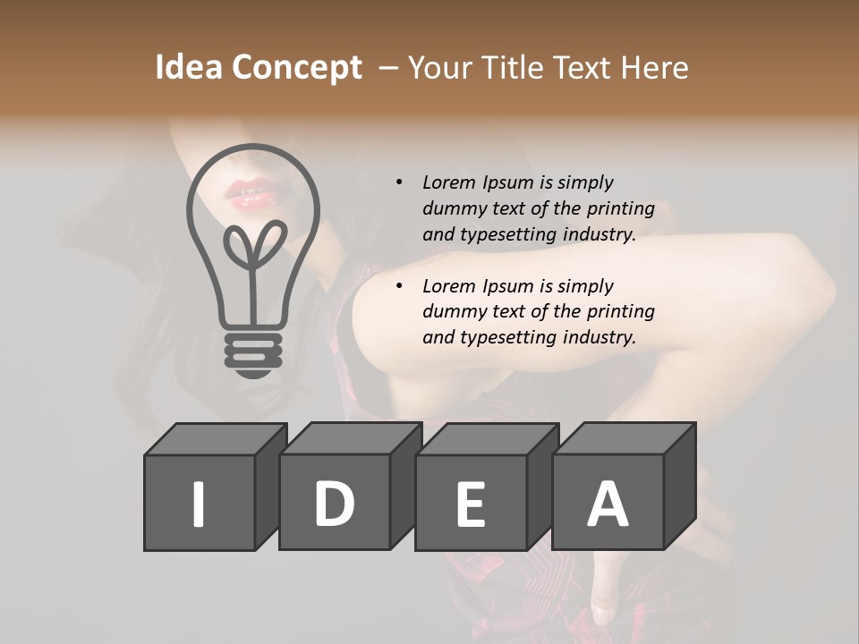 Hair Clip Extensions For Black Women PowerPoint Template