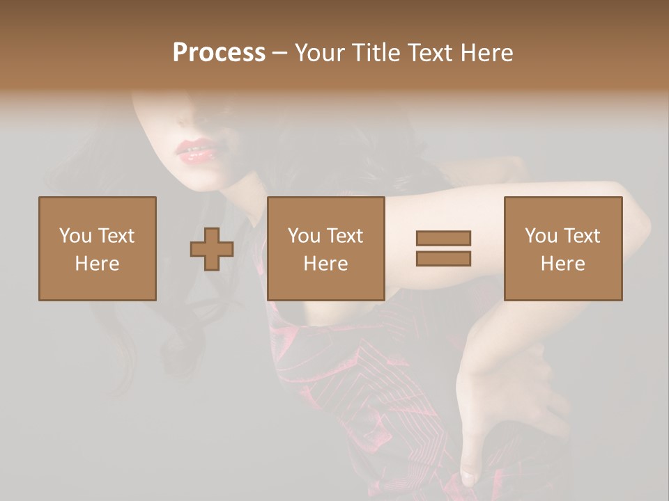 Hair Clip Extensions For Black Women PowerPoint Template