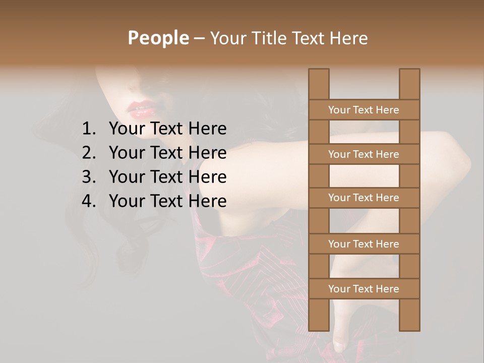 Hair Clip Extensions For Black Women PowerPoint Template