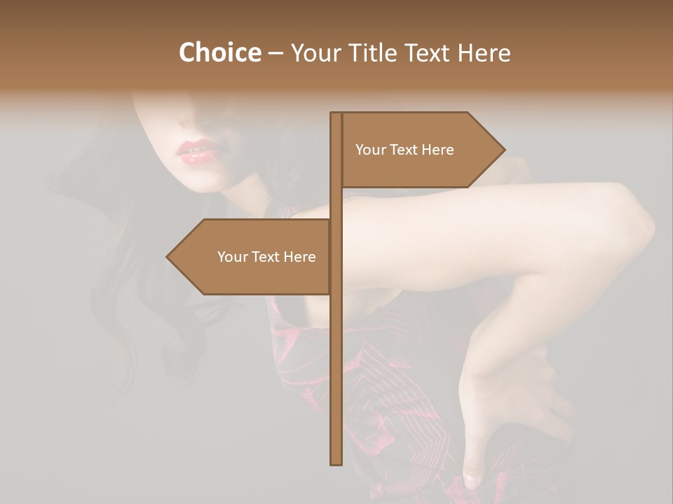 Hair Clip Extensions For Black Women PowerPoint Template