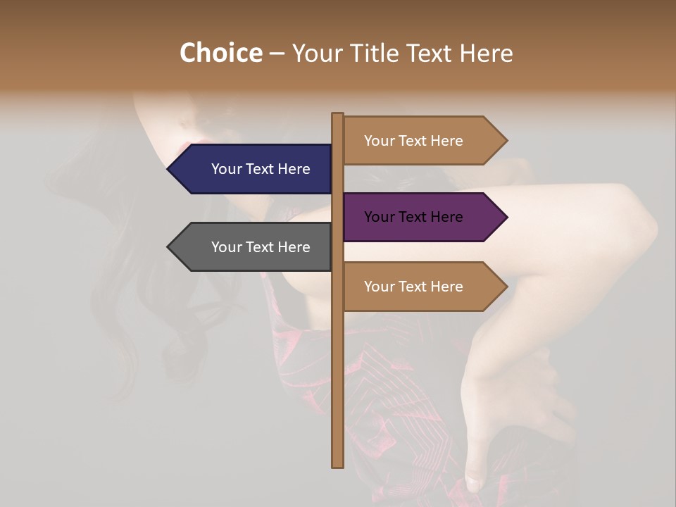 Hair Clip Extensions For Black Women PowerPoint Template