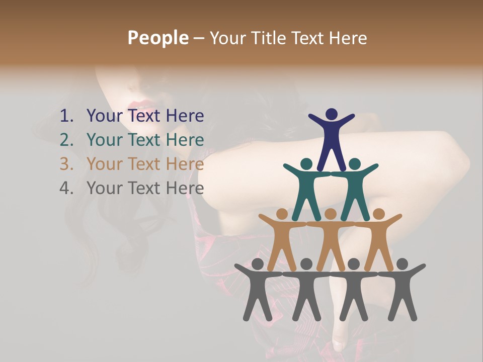 Hair Clip Extensions For Black Women PowerPoint Template