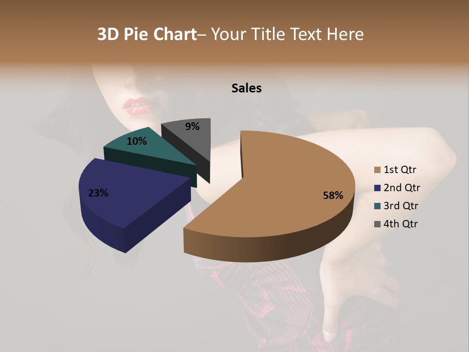 Hair Clip Extensions For Black Women PowerPoint Template