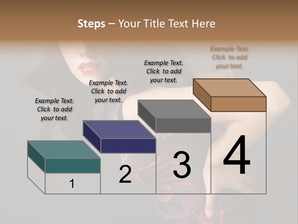 Hair Clip Extensions For Black Women PowerPoint Template