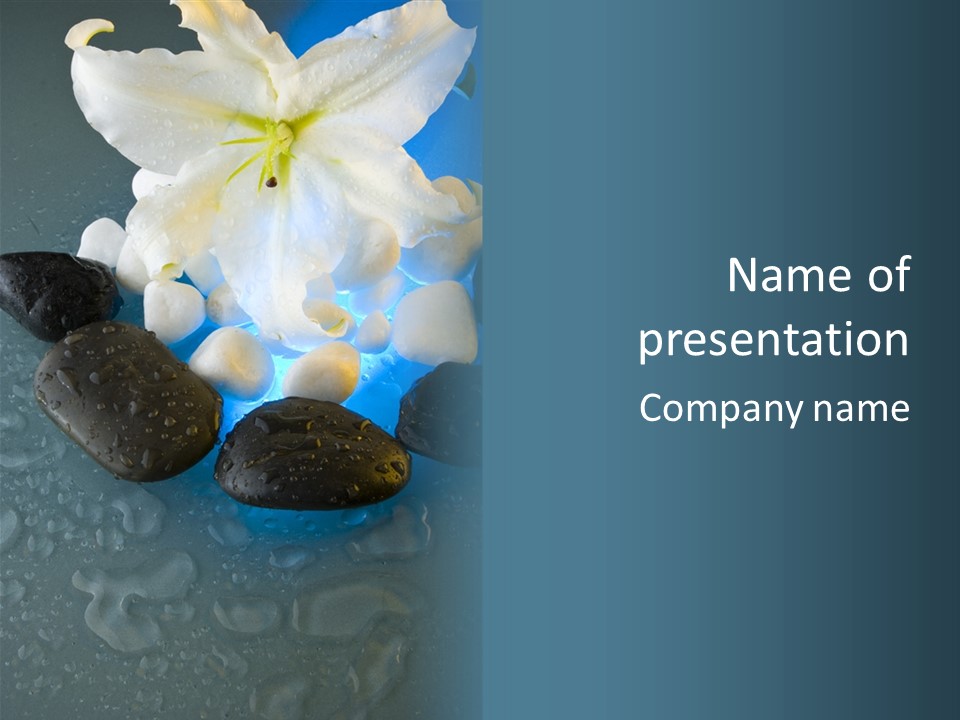 Water Spa Relax PowerPoint Template