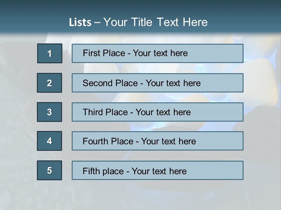 Water Spa Relax PowerPoint Template